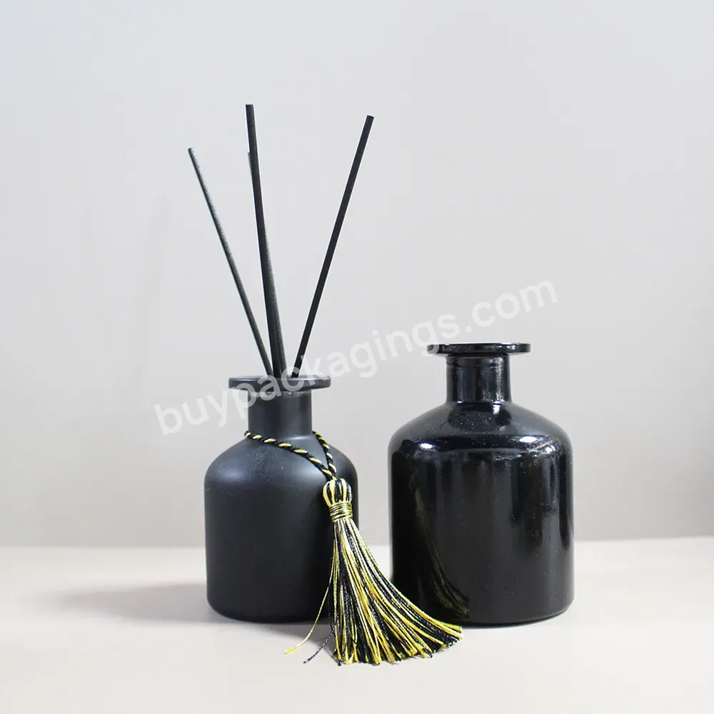 Custom 100ml Black Essential Oil Aromatherapy Aroma Diffuser Bottle Empty Amber Glass Reed Perfume Diffuser Glass Bottle - Buy Reed Bottle,Diffuser Bottles Black,Oil Diffuser Empty Bottle.