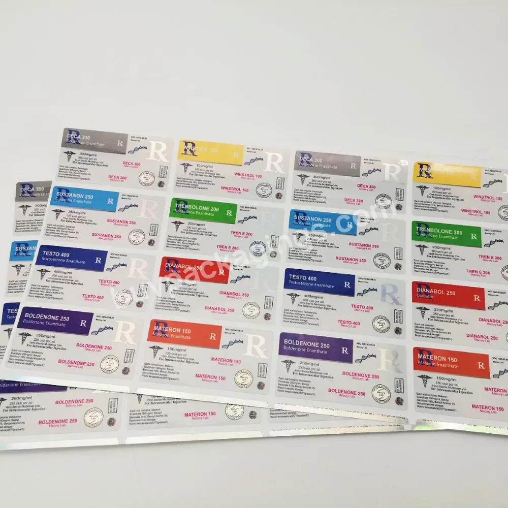 Custom 10ml Steriod Labels Gen Pharma Hologram Label - Buy Gen Pharma Label,Steriod Labels 10ml Vial,Hologram Label.