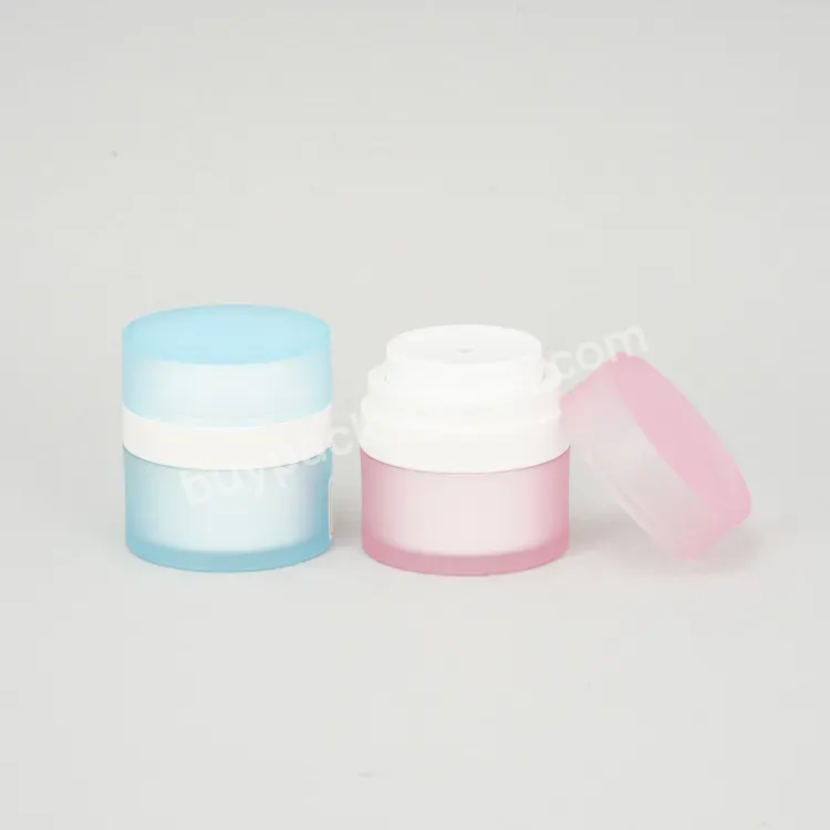 Custom 15g 30g 50g Frosted Airless Cosmetic Eye Cream Pump Jar - Buy Airless Cream Jar.