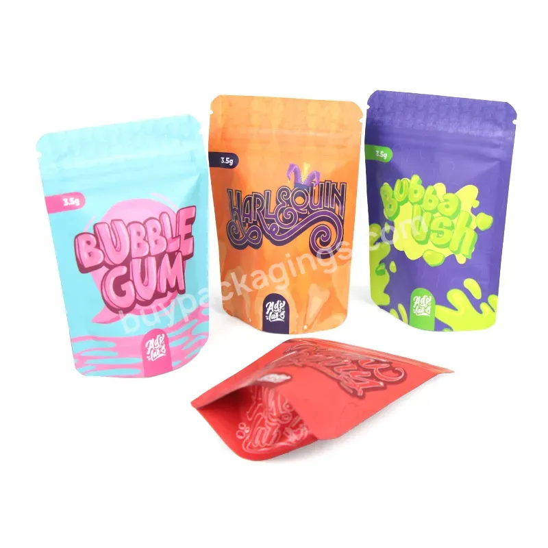 Custom 3.5g Mylar Bags Stand Up Pouch Zipper Ziplock Sachets Bag Aluminum Foil With Your Design Printed - Buy Mylar Bag,Resealable Ziplock Foil Laminated Exit Edibles 3.5 Packaging Pouch Smell Proof Candy Gummies 3.5g Mylar Bags Custom Printe,Custom