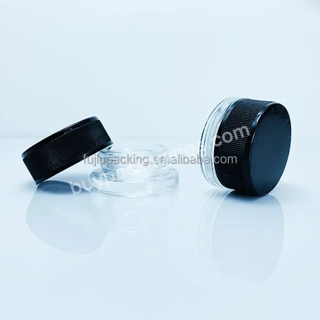 Custom 3g 5g 7g 9g 10g Child Proof Safe Packing Black Cap Clear Glass Jar Container Crc Lid - Buy Custom 3g 5g 7g 9g 10g Child Proof Glass Cosmetic Jar,Child Proof Safe Packing Black Cap Dry Herb Glass Jar,Clear Glass Jar Container Crc Lid.
