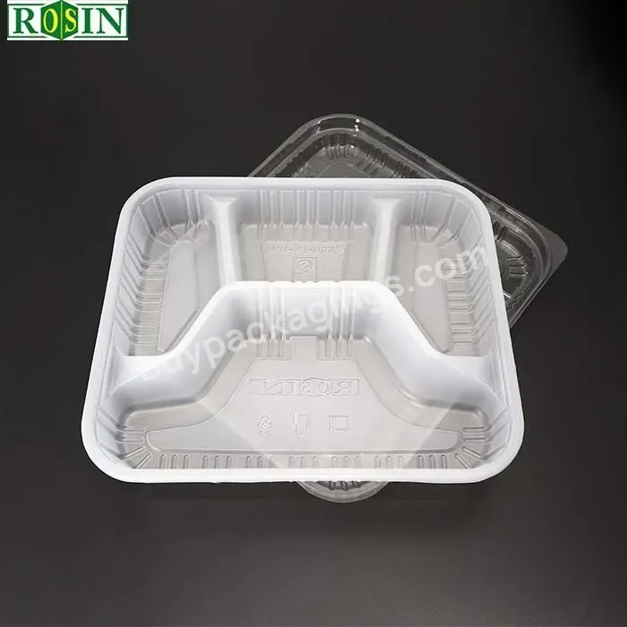 Custom 4 Compartment Takeaway Pp Disposable Plastic Biodegradable Disposable Clear Packing Tray Food Storage Container With Lids - Buy 4 Compartment Disposable Pp Food Tray,Plastic Food Container Disposable,Custom 4 Compartment Takeaway Pp Disposable