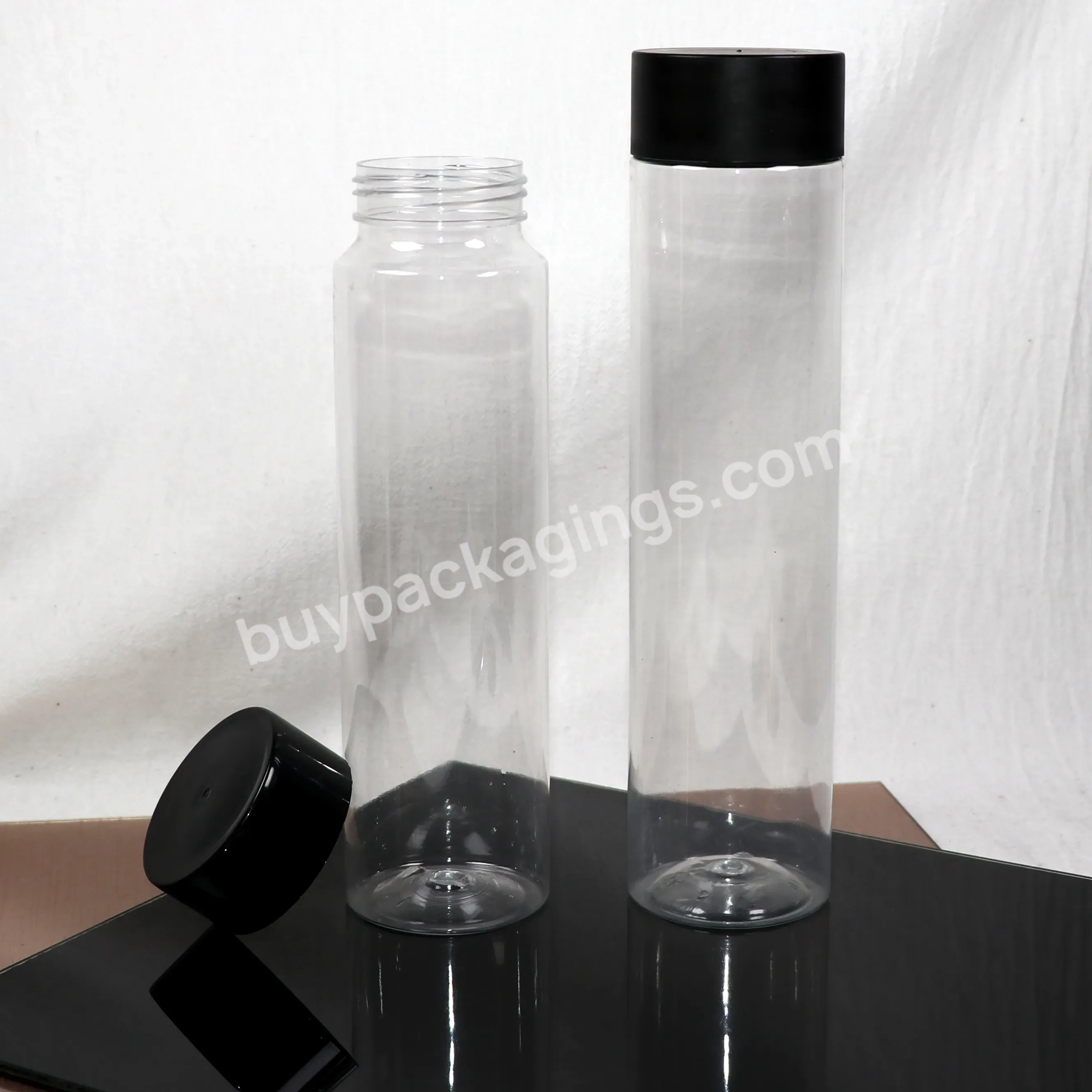 Custom 400ml/500ml/600ml Round Shape Empty Bottle For Water Container Pet Plastic Juice Bottles With Cap - Buy Pet Plastic Bottle,Water Bottle,Pet Bottle.