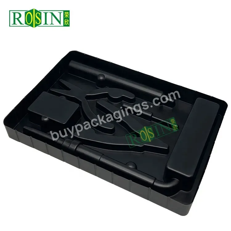 Custom 5 Compartment Black Blister Plastic Tray Electronic Hardware Components Plastic Insert Blister Tray - Buy Black Plastic Tray For Electronic Hardware Accessories,Electronic Hardware Components Plastic Insert Blister Tray,Blister Plastic Tray Fo