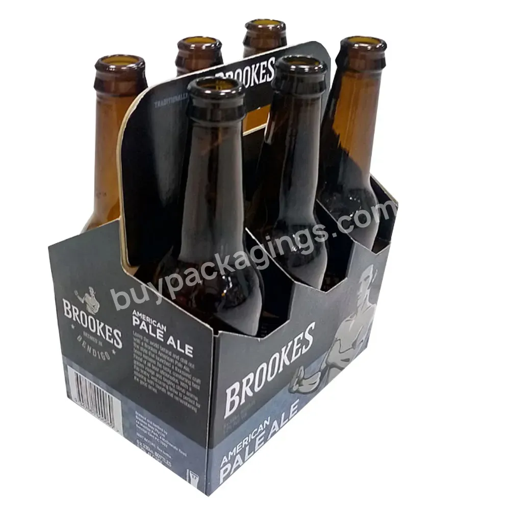 Custom 6 4 Bottle Printed Corrugated Paper Box For Wine Beer Carrier - Buy Wine Paper Box,Printed Wine Paper Box,Paper Box For Wine/beer.