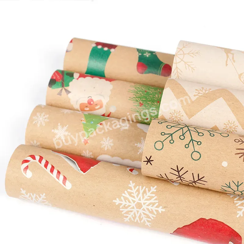 Custom 80gsm Kraft Craft Gift Wrapping Paper Sheet For Packaging Xmas Gift - Buy Custom 80gsm Kraft Gift Wrapping Paper,Gift Wrapping Paper Sheet,Gift Wrapping Paper Sheet For Packaging Xmas Gift.
