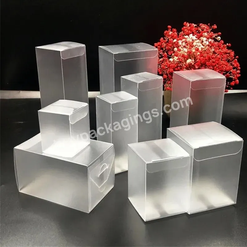 Custom Acetate Pvc Transparent Cube Box Foldable Pet Packaging Box Clear Plastic Box For Pet Food Nutritional Packaging