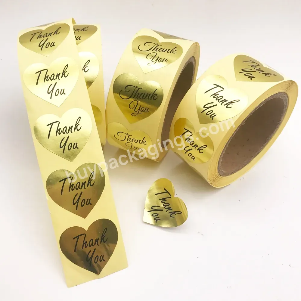 Custom Adhesive Thank You Paper Stickers Roll With Logo Printing - Buy Customized Stickers,Sticker,Thank You Stickers.