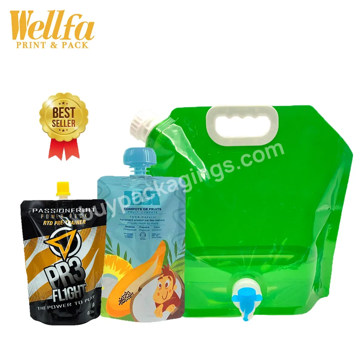 Custom Aluminum Foil Clear Plastic Printing Juice Fruit Liquid Food Beverage Pouch Water Bags Drink Pouches Bag Stand Up Spout - Buy Doypack Stand Up Spout Pouch,250ml 500ml 1l 2l Liquid Printing Spouted Beer Packing Bags Clear Drink Tomato Pack Alum