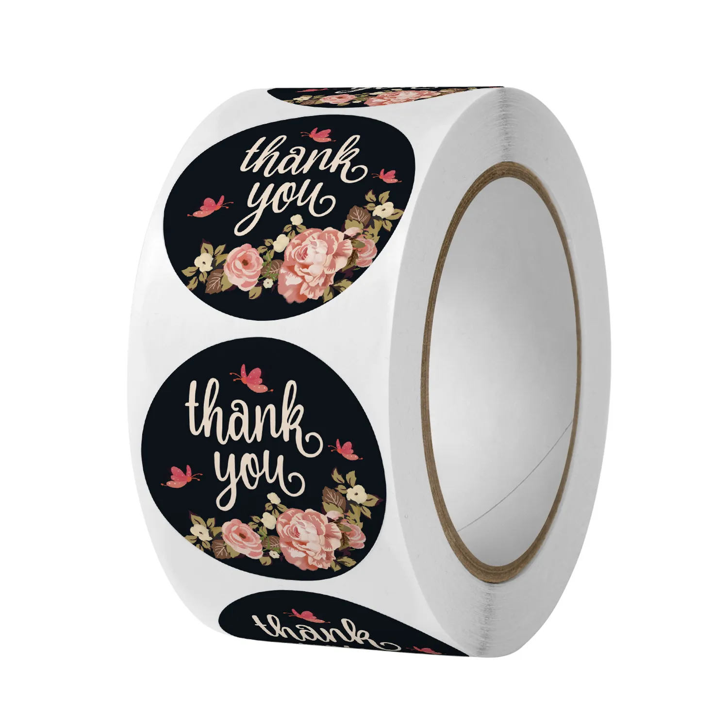 Custom Any Text Image Adhesive Printing Round Label Sticker Adhesive Stickers Roll Vinyl Logo Stickers
