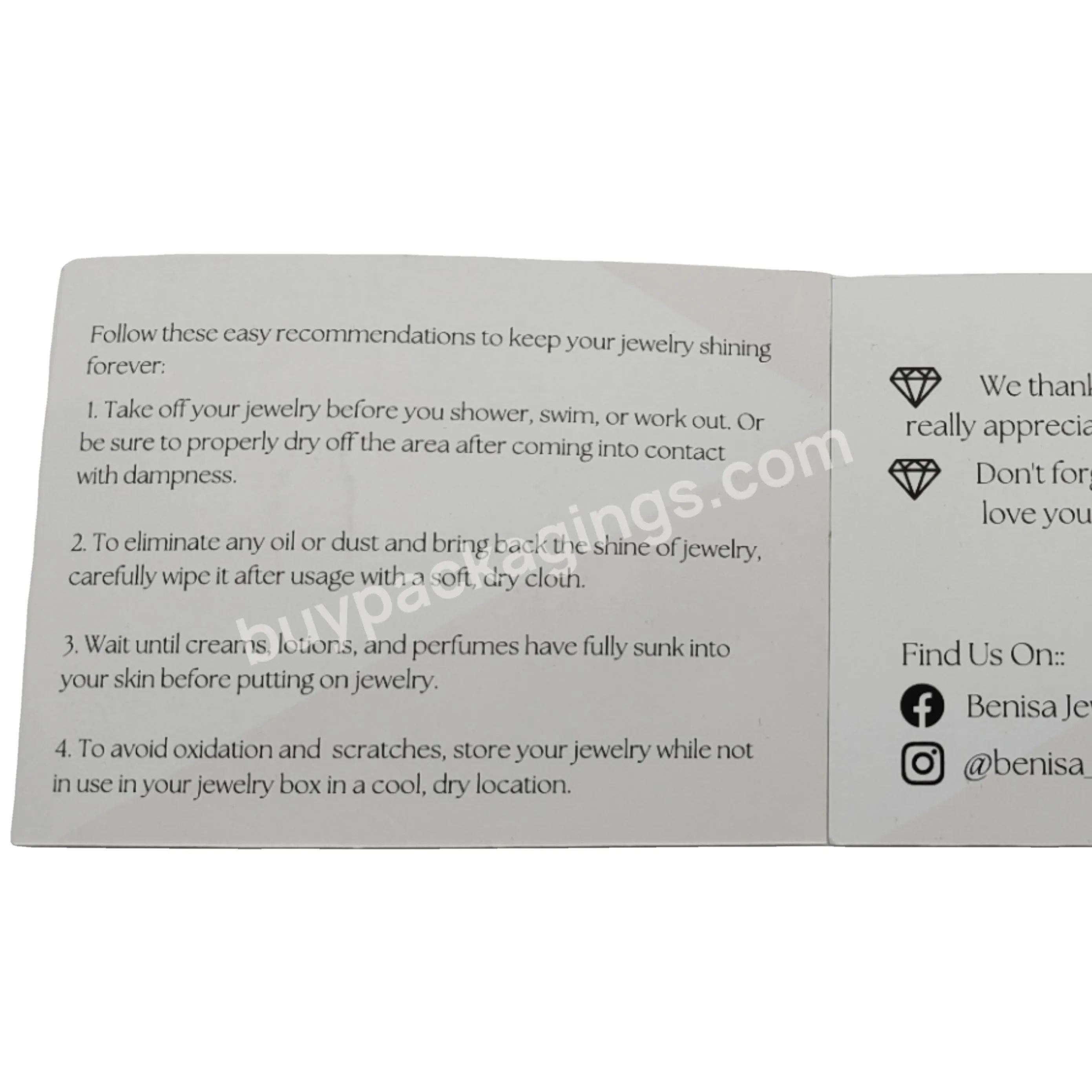Custom Appreciation To Clients Useful Thank You Cards Bookmarks With Your Own Logo Printed