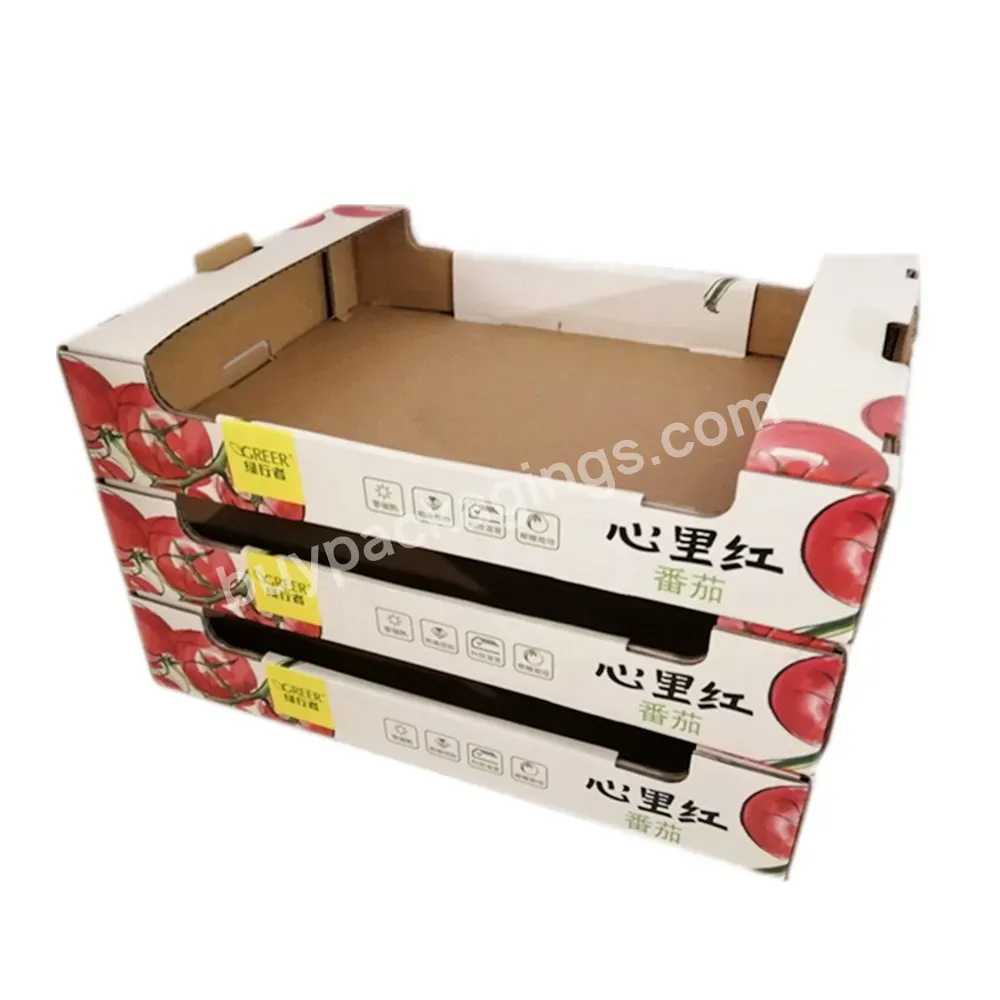 Custom Best Price Fruit And Vegetable Carton Tray Box For Ginger Potato Tomato Avocado Mango Packing And Shipping - Buy Fruit Carton Box,Fruit And Vegetable Carton Box,Fruit Cartons.