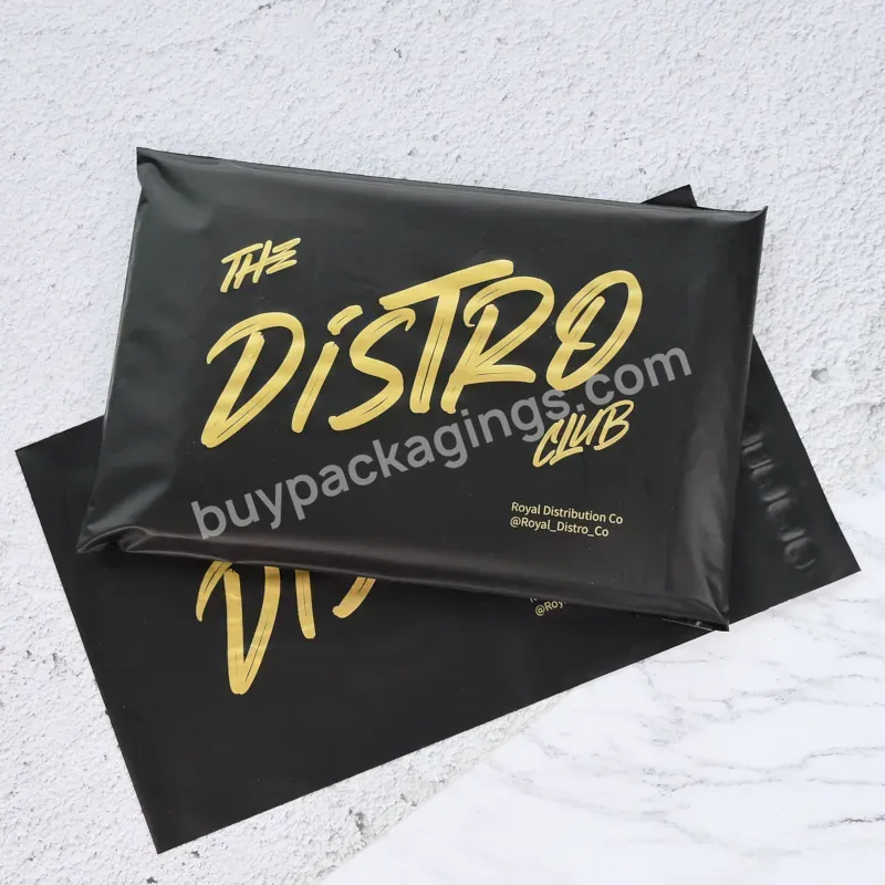 Custom Biodegradable Compostable Black Matt Mailer Poly Plastic Packaging Envelope Courier Shipping Mailing Bag For Clothing - Buy Compostable Black Matt Mailer Bag,Shipping Mailing Bag For Clothes,Mailer Poly Plastic Packaging Bag.