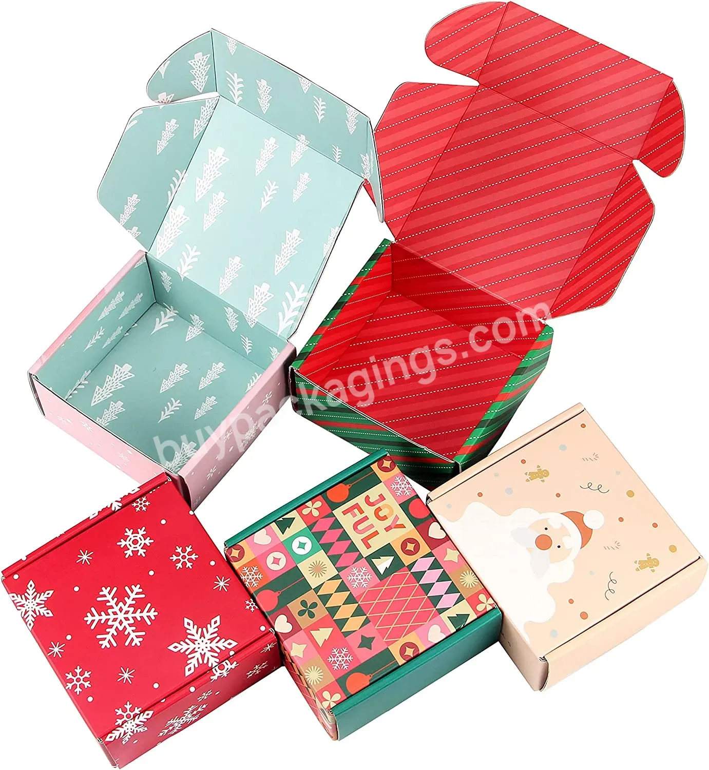 Custom Biodegradable Eco Friendly Recycled Material Christmas Gift Box Decoration Christmas Eve Box Cardboard Gift Package Box - Buy Paper Shipping Packaging Christmas Gift Mailer Box,Custom Christmas Candy Gift Shoe Storage Folding Mailer Delivery S