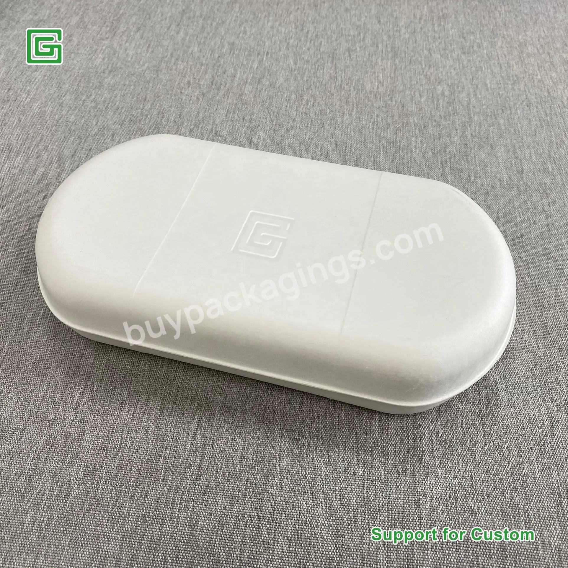 Custom Biodegradable Whole Set Fiber Pulp Molded Skincare Packaging Clamshell Box And Inner Tray - Buy Biodegradable Pulp And Paper Packaging,Luxury Paper Box,Set Clamshell Box And Inner Tray.