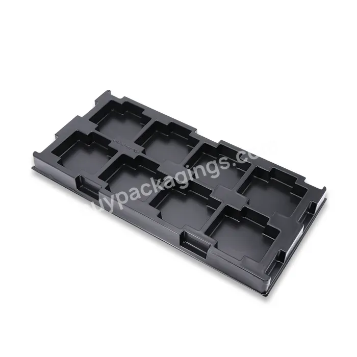 Custom Black Batteries Battery Pack Electronic Inner Blister Tray Ps Pet Pvc Plastic Packaging 0.4-0.8mm Rs0605325 3000 Pcs - Buy Plastic Electronic Tray,Ps Black Blister Tray,Inner Blister Tray.