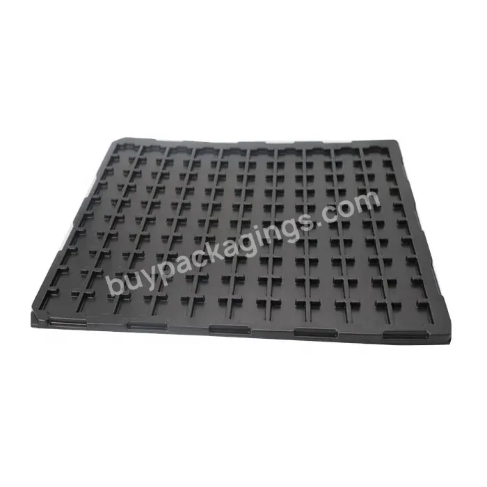 Custom Black Ps Plastic Electronic Components Packing Blister Tray - Buy Anti Static Plastic Esd Tray,Electronic Blister Tray,Anti-static Esd Plastic Pp Packaging Tray.