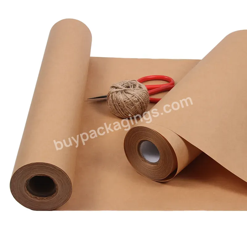 Custom Blank Kraft Paper Flowers Decoration Gifts Wrapping Paper Roll