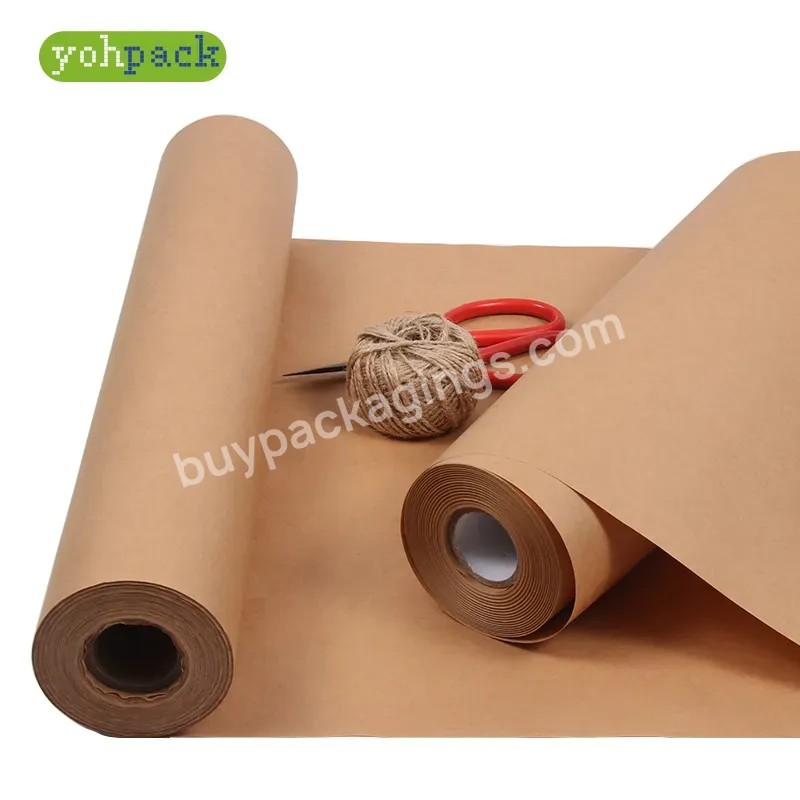 Custom Blank Kraft Paper Flowers Decoration Gifts Wrapping Paper Roll