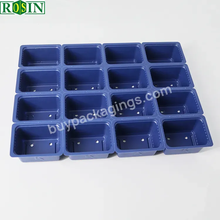Custom Blue Polyethylene Ps Microgreen Tray Seedling Plastic Reusable Seed Starter Tray - Buy Polyethylene Seed Trays,Reusable Seed Starter Tray,Microgreen Seedling Tray.