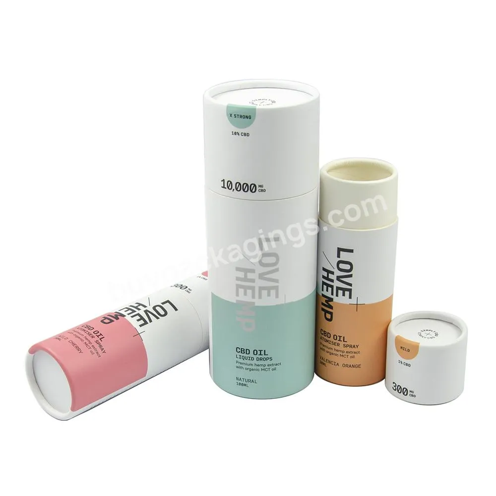 Custom branding cardboard Cosmetic packaging container for Skincare Essential oils packaging paper tube