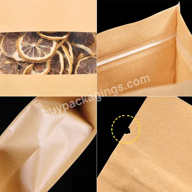 Custom Brown Zipper Vertical Food Kraft Paper Pouch Packaging - Buy High Quality Customized Brown Food Kraft Paper Packaging Bag,Custom Zipper Window Opening Kraft Paper Pouch Packaging,Customized Popular Logo Vertical Kraft Paper Bag Packaging.