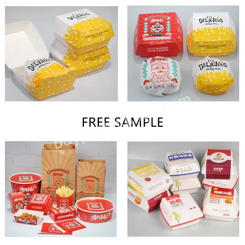 Custom Burger Packaging Food Packaging Boxes Fried Chicken Bowl Fast Food - Buy Fried Chicken Bowl Fast Food,Custom Burger Packaging,Food Packaging Boxes.