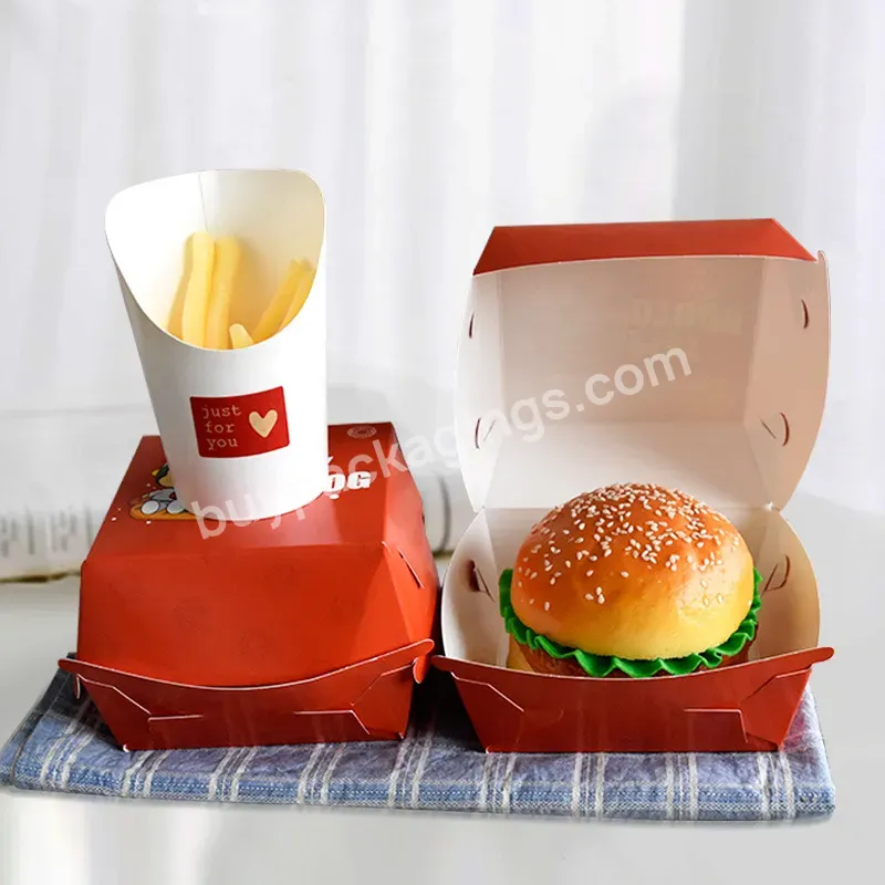 Custom Burger Packaging Takeaway Fast Food Chicken - Buy Takeaway Fast Food Chicken,Custom Burger Packaging,Hamburger Box.