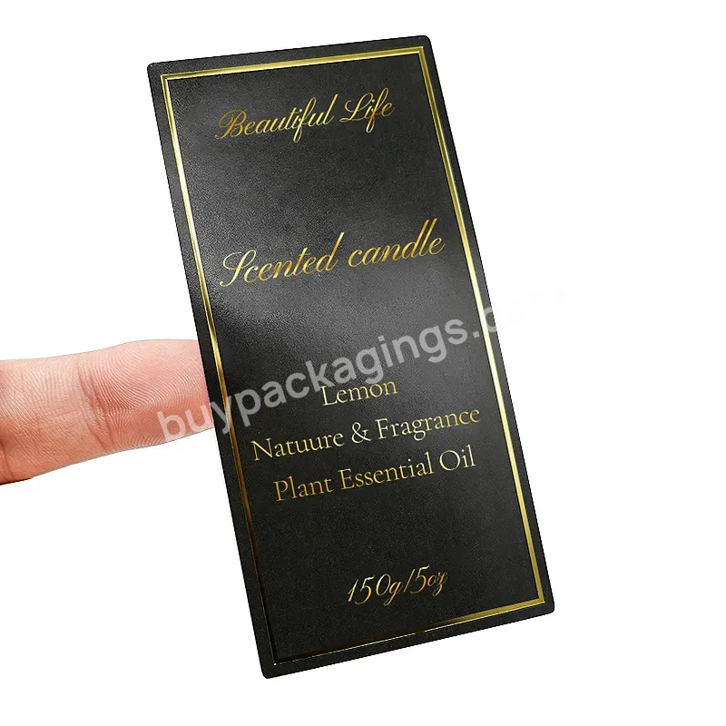 Custom Candle Stickers Printing Labels For Candle Jars Logo Etiquetas Gold Foil Candle Labels - Buy Candle Labels,Gold Foil Label Sticker For Candle,Candle Label Sticker.