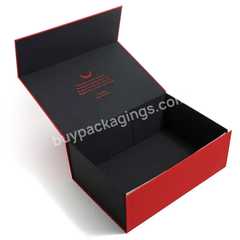 Custom Cardboard Luxury Black Touch Magnetic Foldable Folding Packaging Boxes Shoe Box Clothing Box With Logo - Buy Folding Packaging,Magnetic Gift Box Foldable,Custom Folding Box.