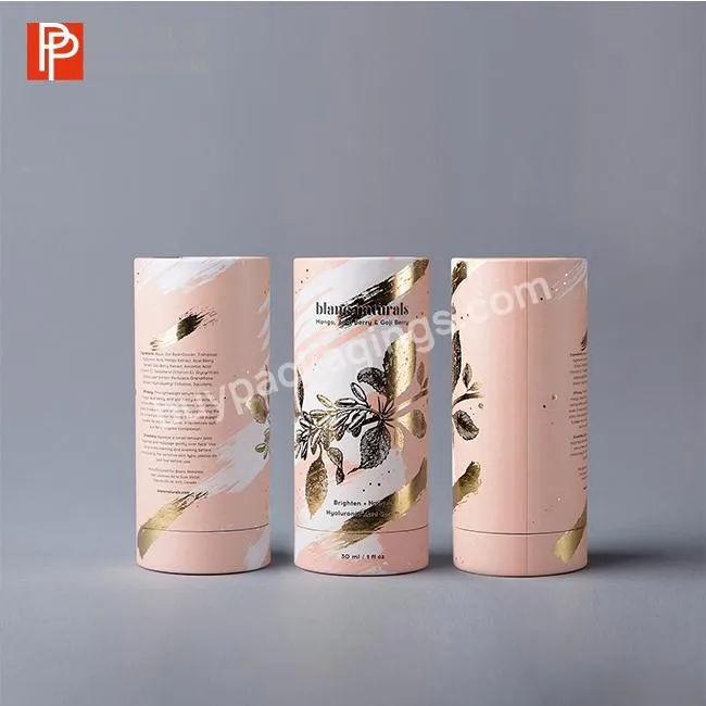 Custom Cardboard Tube Cosmetic Packaging Tube For Essential Oil Bottle