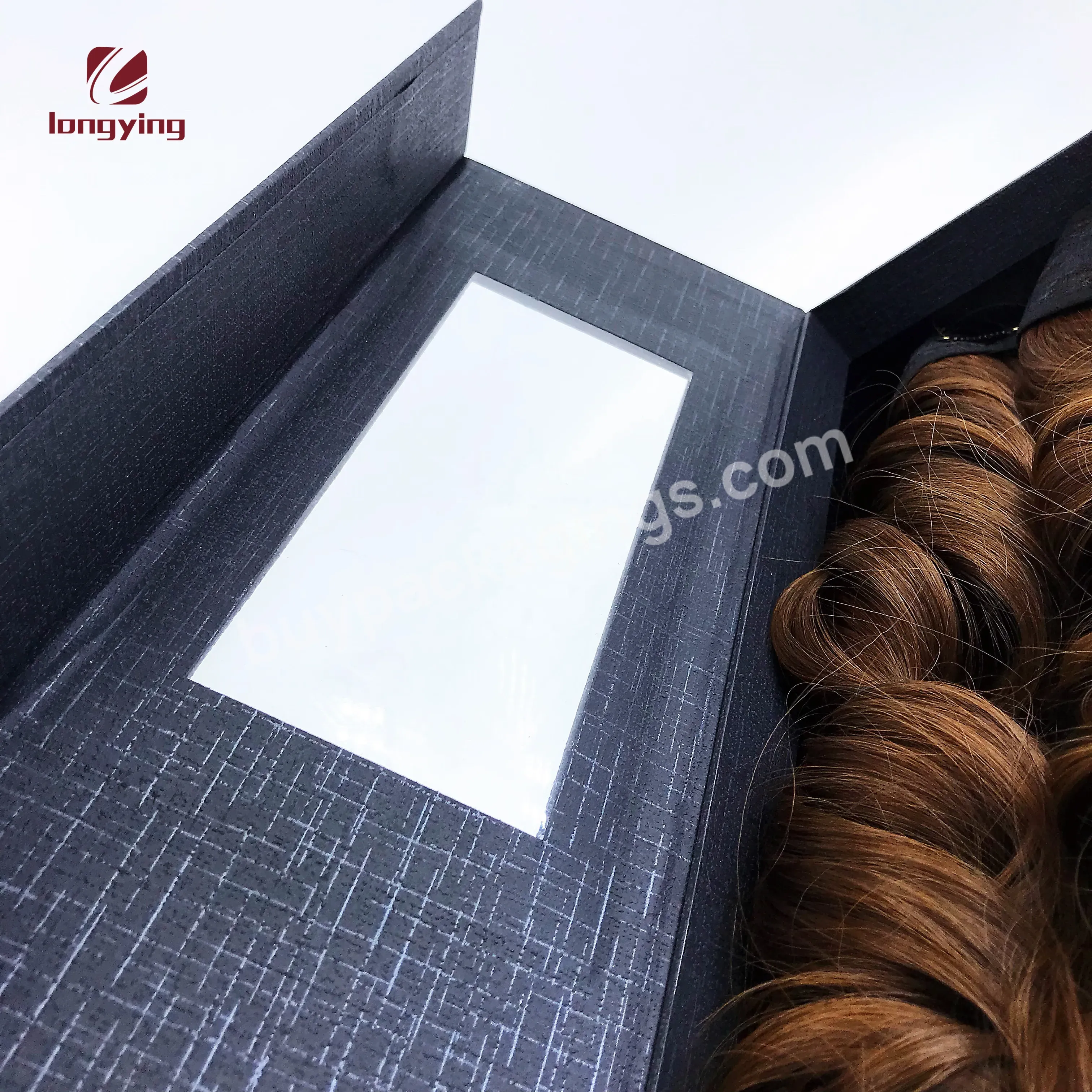 Custom China Luxury Matte Black Cardboard Boxes With Pvc Windows Magnet Box For Human Hair Wig Or Hair Extension Packaging - Buy China Luxury Matte Black Cardboard Boxes,Pvc Windows Magnet Box,Human Hair Wig Or Hair Extension Packaging.