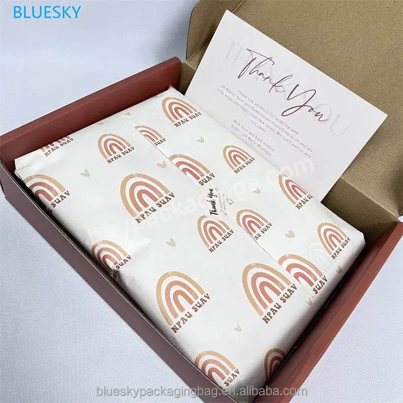 Custom Christmas Gift Wrapping Paper 60g Color Full Page Printing Tissue Paper For Clothing Packaging