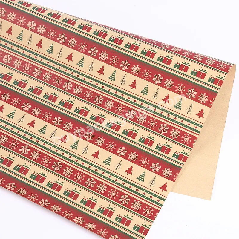 Custom Christmas Printed Wrapper Eco Friendly Waterproof Gift Wrapping Paper Roll For Packaging - Buy Wrapping Paper Christmas,Gift Wrapping Paper Roll,Christmas Wrapping Paper Custom.