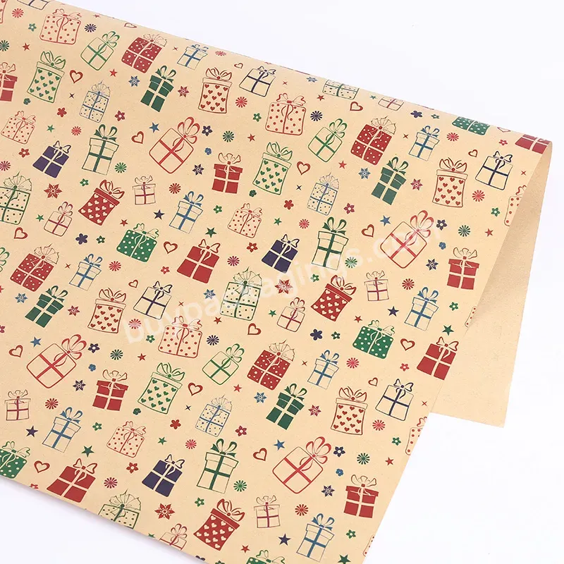 Custom Christmas Printed Wrapper Eco Friendly Waterproof Gift Wrapping Paper Roll For Packaging - Buy Wrapping Paper Christmas,Gift Wrapping Paper Roll,Christmas Wrapping Paper Custom.
