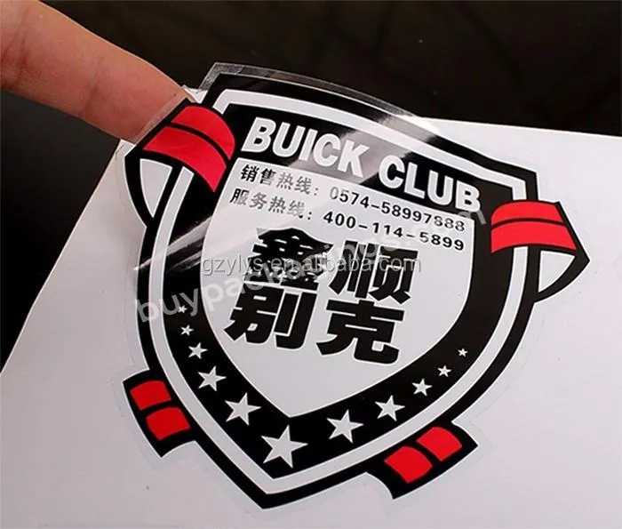 Custom Clear Background Black Text Labels Die Cut Roll Vinyl Sticker Label