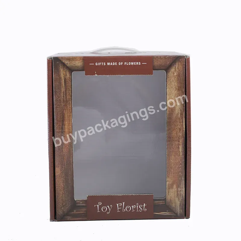 Custom Clear Front Window Toys Packaging Paper Box Christmas Gift Box Teddy Bear Boxes - Buy Custom Clear Front Window Toys Packaging Paper Box Christmas Gift Box Teddy Bear Boxes,Customized Teddy Bear Shipping Box Gift Boxes With Handle,Factory Pric