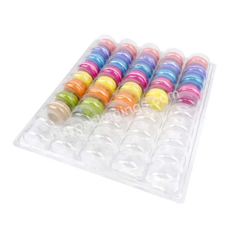 Custom Clear Pet Plastic Macarons Packing Box Macaroons Package Blister Packaging Tray
