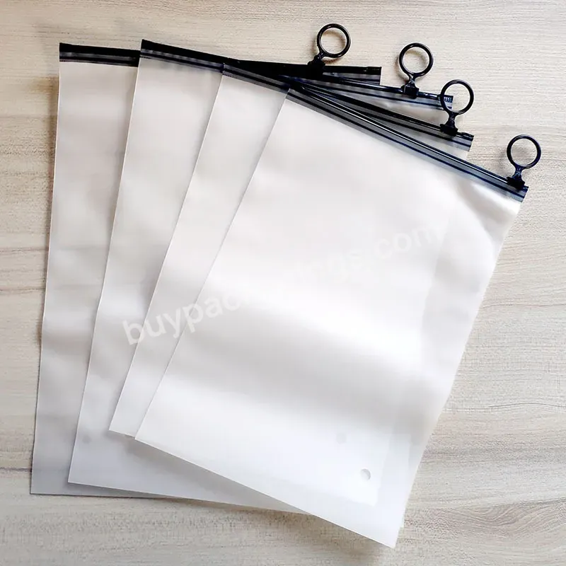 Custom Clothing Packaging Free Design Pvc Plastic Bag With Circle Ziplock Plastic Bags Frosted Zipper Bag - Buy Frosted Zipper Bag,Clothing Packaging,Pvc Plastic Bag.