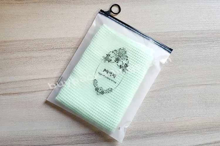 Custom Clothing Packaging Free Design Pvc Plastic Bag With Circle Ziplock Plastic Bags Frosted Zipper Bag - Buy Frosted Zipper Bag,Clothing Packaging,Pvc Plastic Bag.