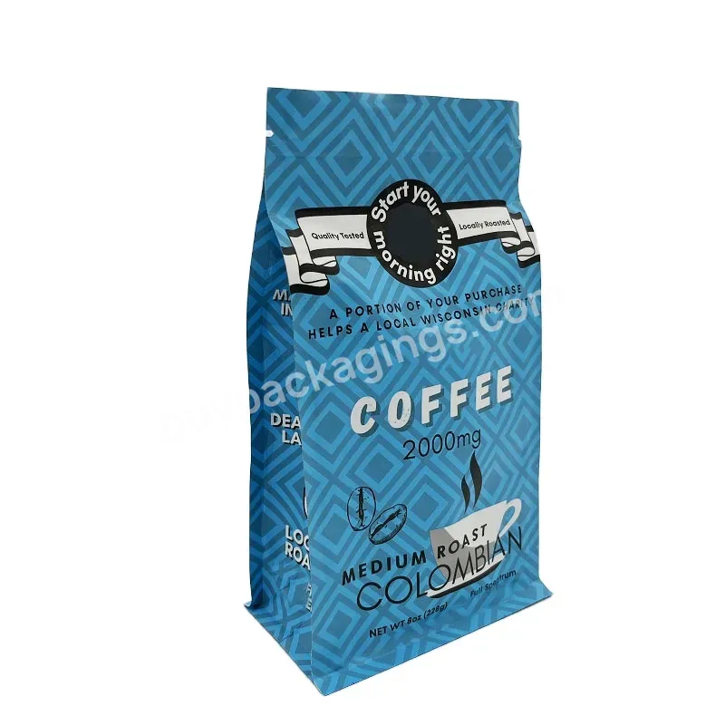 Custom Coffee Packaging Gravure Printing Food Stand Up Pouch Zipper Top Accept Biodegradable Coffeepackaging - Buy Biodegradable Coffeepackaging,Edible Bags,Custom Coffee Packaging.