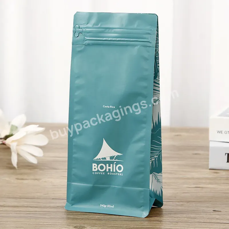 Custom Coffee Packaging Gravure Printing Food Stand Up Pouch Zipper Top Accept Customization Recycled White Bags - Buy 8 Sides Eight Side Seal Flat Bottom Bag,Edible Bags,Custom Coffeepackaging.