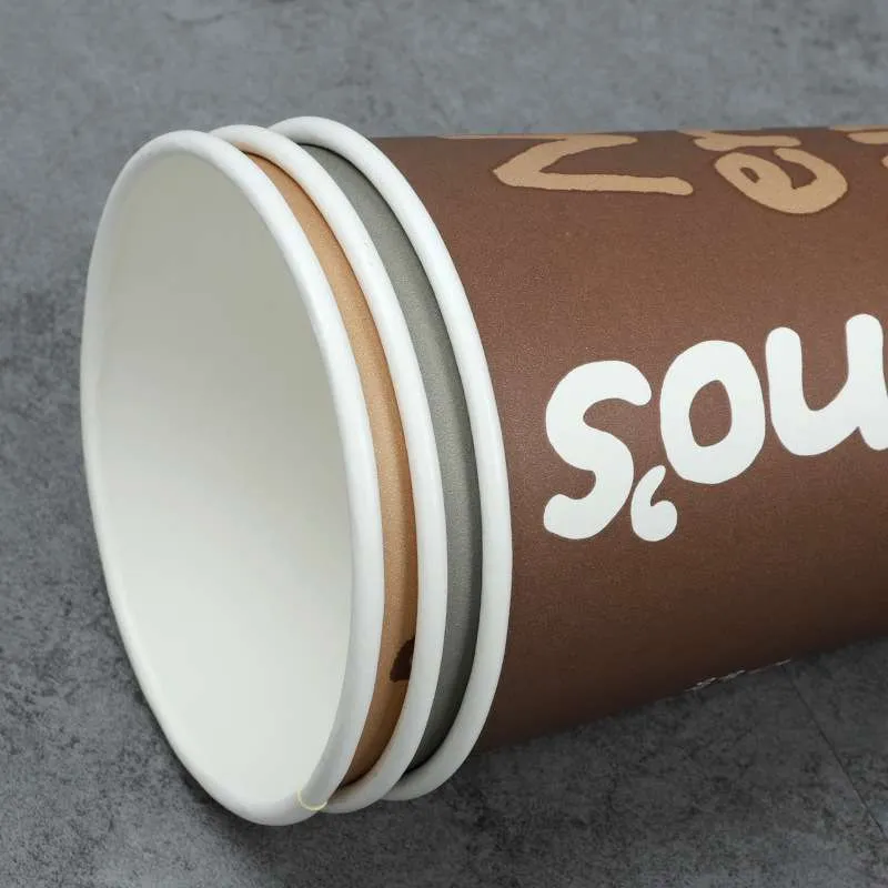 Custom cold drink milktea hot chocolate cappuccino bio paper cup 200ml paper cup paper coffee cups