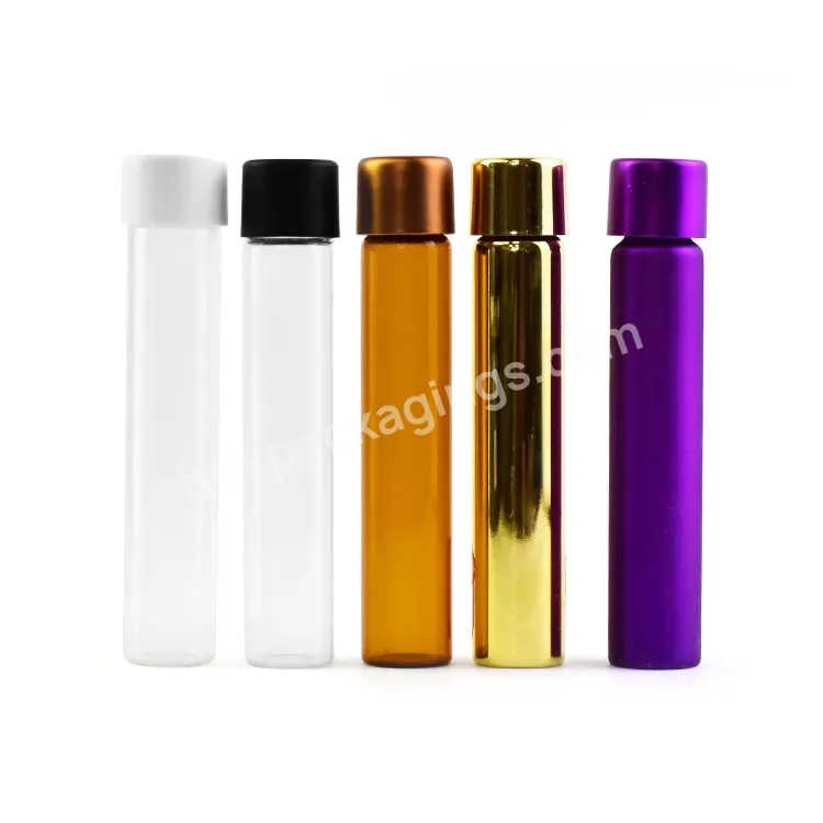 Custom Color Electroplated Printing 115mm 120mm Tall One Cone Size Packaging Glass Tube With Child Resistant Screw Cap - Buy Custom Design Electroplated Printing115mm 120mm Cone Size Packaging Glass Tube With Child Resistant Screw Cap,115mm 120mm Cle