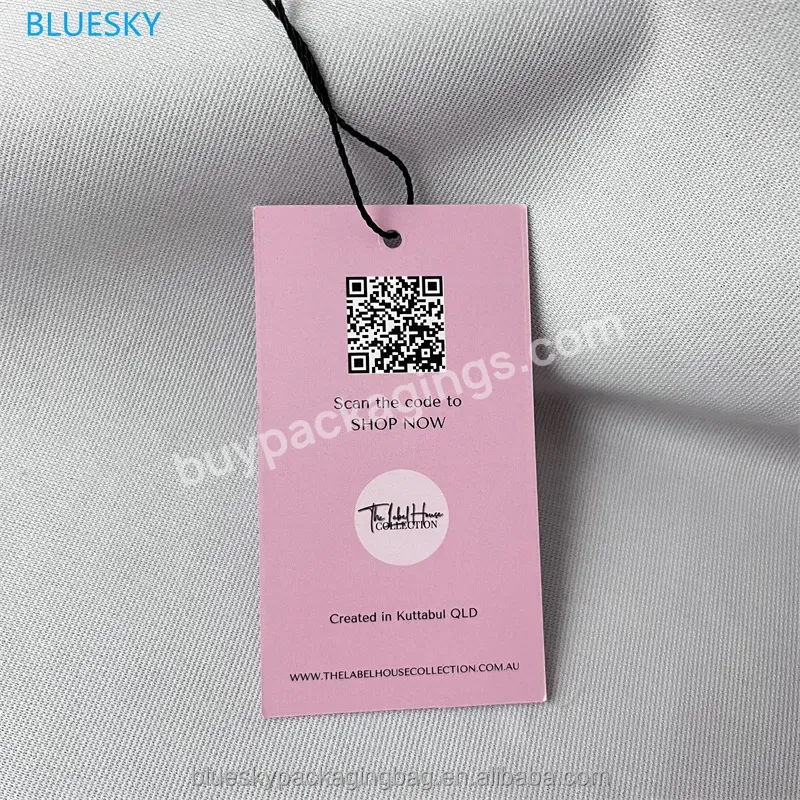 Custom Color Printing High Quality Brand And Jeans Tag Coated Paper Kraft Paper For Clothing Socks Paper Tag - Buy Custom Hang Tags,Hanging Tag For Clothes,Garment Hang Tags.