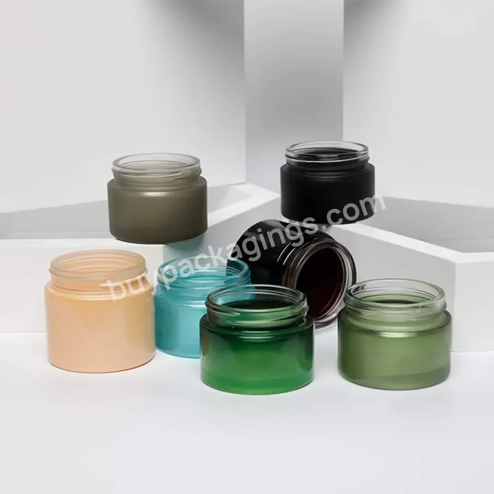 Custom Color Smell Proof 3.5g Dry Flower Storage Container Empty Frosted Glass Jar,Matte Colorful Glass Flower Jars - Buy 3.5g Printing Color Smell Proof Clear Round Flower Glass Jar,Flower Glass Storage Child Proof Packaging Frosted Child Proof Glas