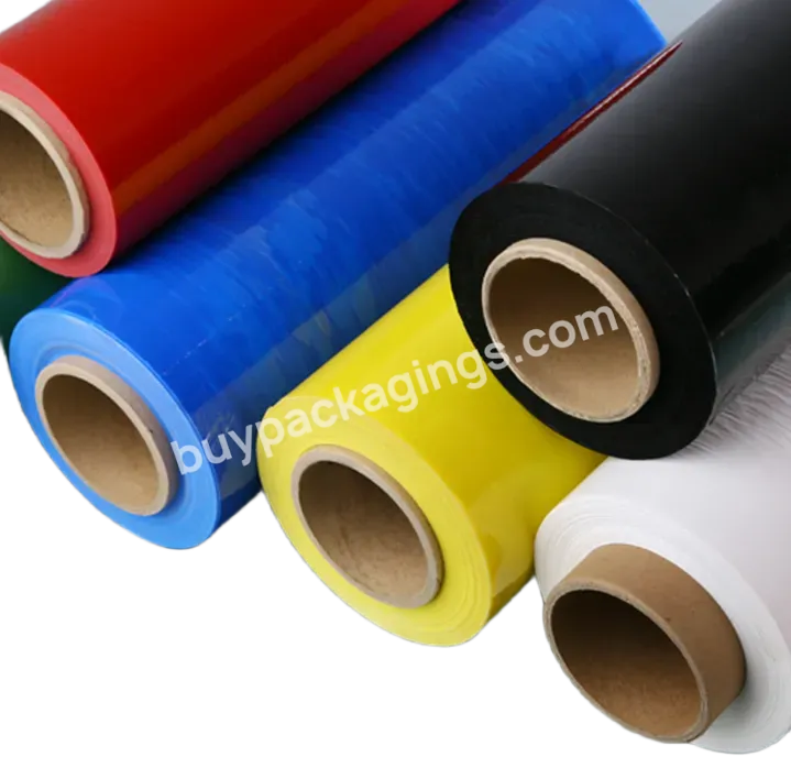 Custom Colorful Pallet Packing Plastic Wrapping Stretch Film Roll - Buy Stretch Plastic Roll,Plastic Pallet Wrap For Packing,Plastic Wrap Roll For Packing.