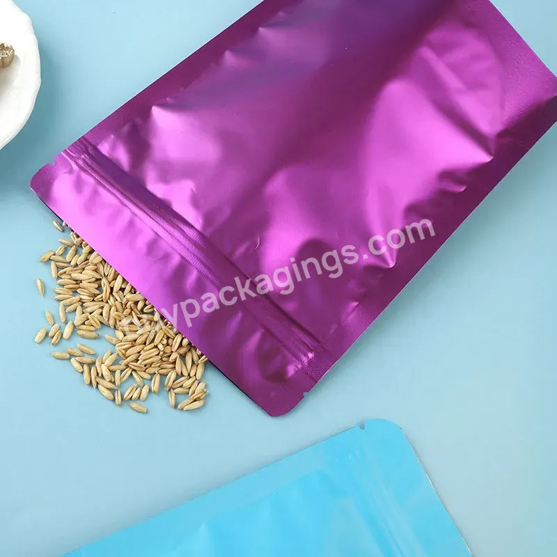 Custom Colorful Stand Up Ziplock Aluminum Foil Coffee Tea Food Storage Mylar Pouch With Tear Notch - Buy Aluminum Foil Pouch,Custom Aluminum Foil Stand Up Pouch,Colorful Foil Stand Up Bags.