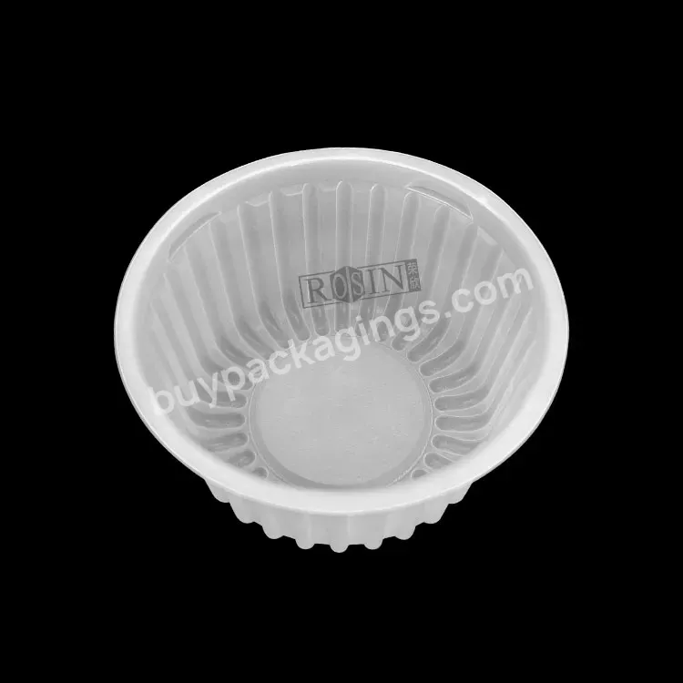 Custom Cookie Disposable Divided Square Shape Clear Food Grade Pet Mooncake Plastic Inner Packaging Tray Mini Cake Box