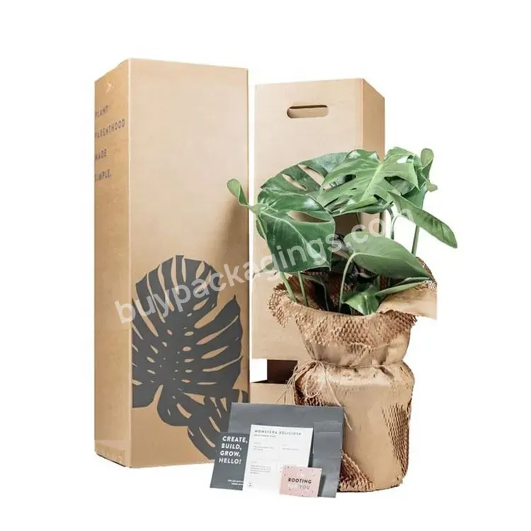 Custom Corrugated Cardboard Potted Indoor Plant Shipping Plant Packaging Box - Buy Plant Packaging Box,Wholesale Custom Printed Unique Corrugated Shipping Boxes Custom Logo Cardboard Mailer Box,Custom Corrugated Cardboard Potted Indoor Plant Shipping